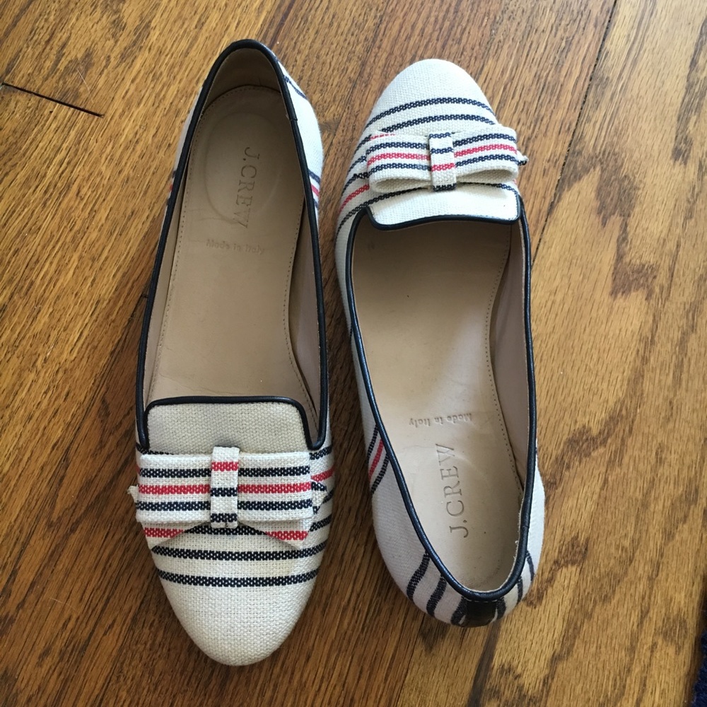 JCrew striped flats